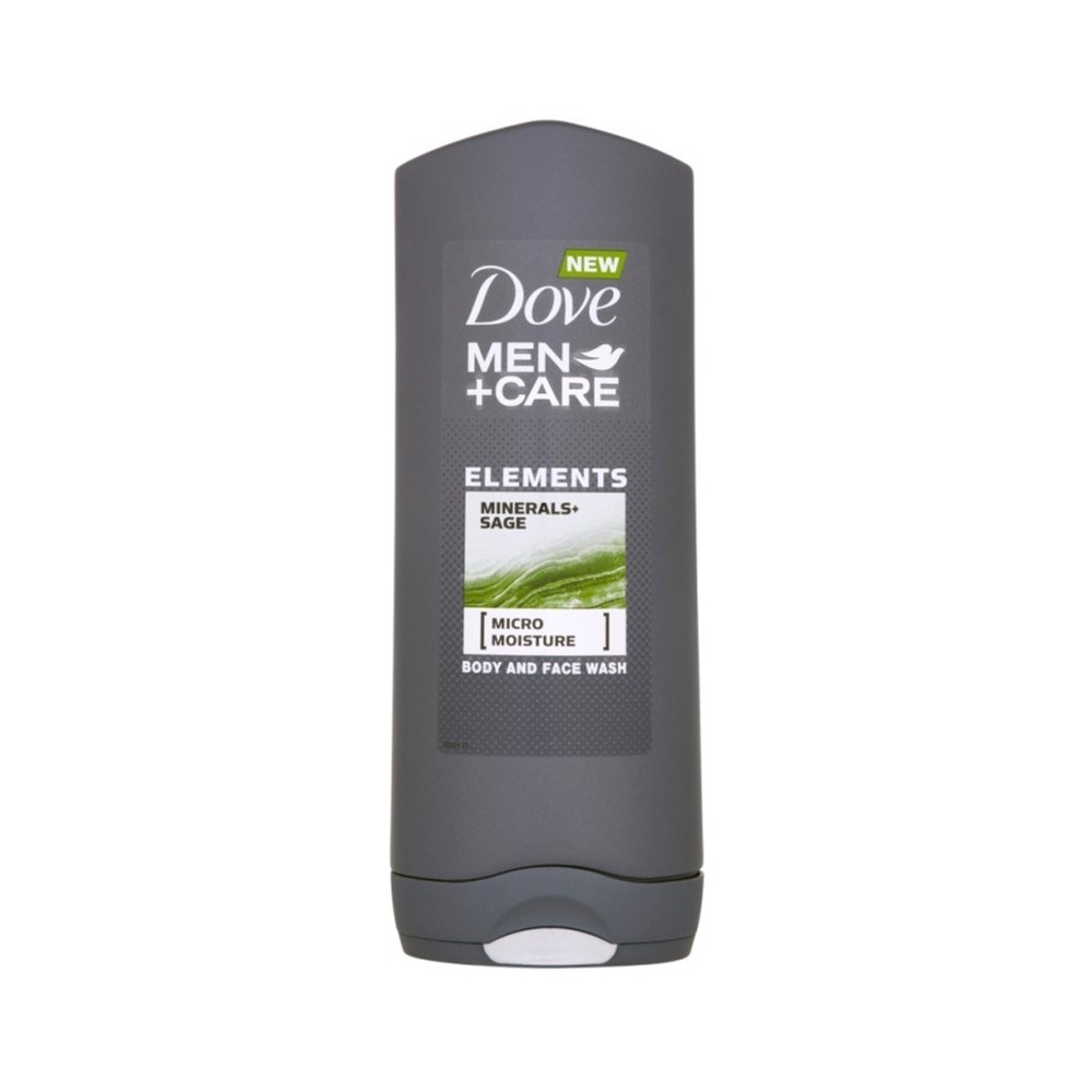 Dove Men Care Elements Minerals Sage Body And Face Wash 400 Ml