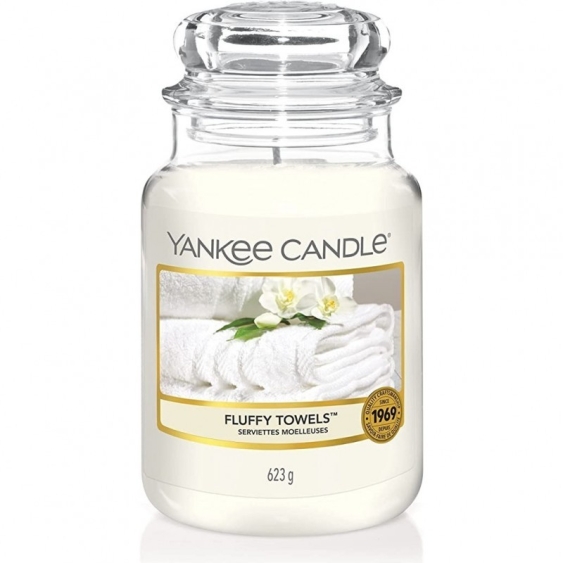 Yankee Candle Candela Profumata In Giara Grande  Fluffy Towels 623 g