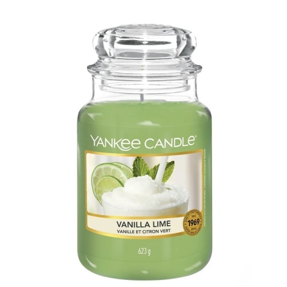 Yankee Candle Candela Profumata In Giara Grande Vanilla Lime 623 g