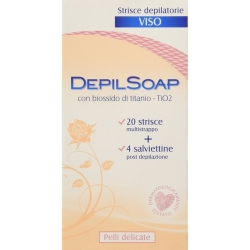 Depilsoap Strisce Depilatorie Viso Pelli Delicate 20 pz