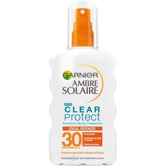 Garnier Ambre Solaire Ideal Bronze Clear Protect SPF 30 Spray Solare 200 ml