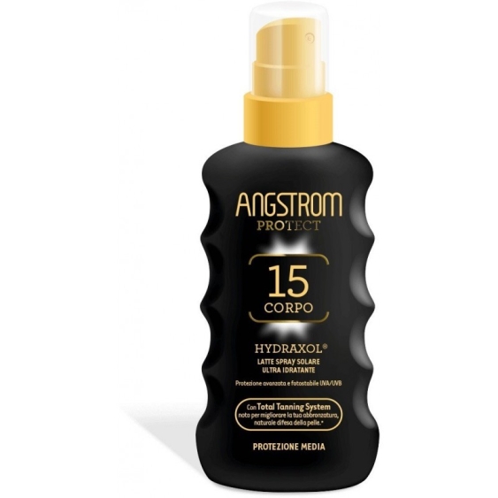 Angstrom Hydraxol Latte Solare Spray Corpo Ultra Idratante SPF 15 175 ml