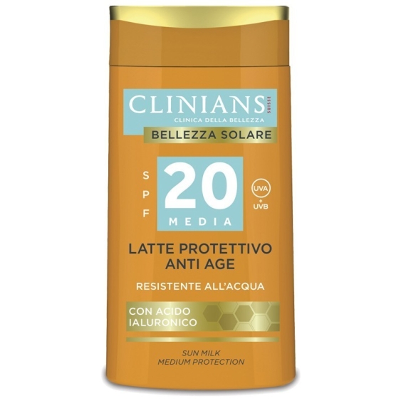 Clinians Latte Protettivo Anti-Age Resistente All'Acqua SPF 20 200 ml