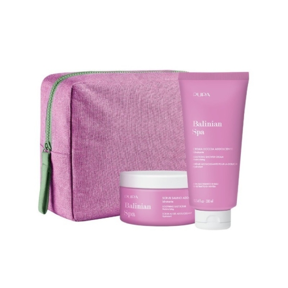 Pupa Balinian Spa Cofanetto Scrub Salino + Crema Doccia Addolcente