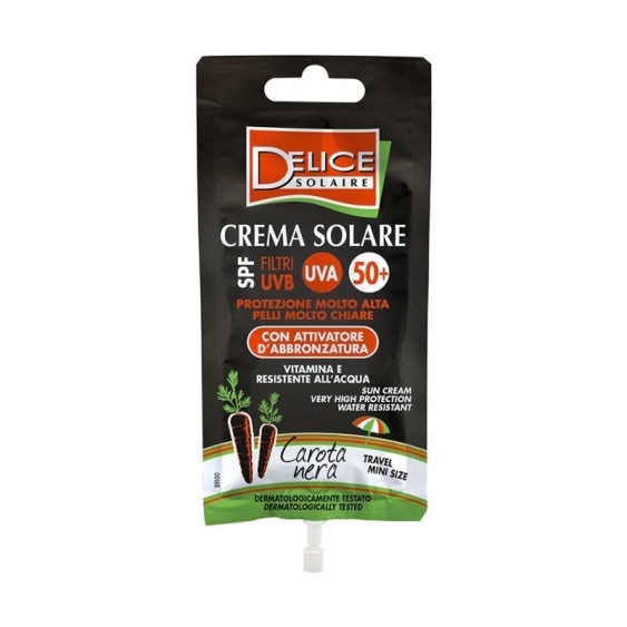 Delice Crema Solare Carota Nera In Bustina SPF 50+ 50 ml