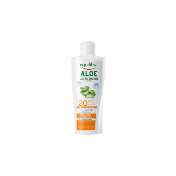 Equilibra Aloe Latte Solare Resistente All'Acqua SPF 20 200 ml