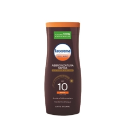 Leocrema Latte Solare Abbronzatura Rapida Resistente All'Acqua SPF 10 200 ml