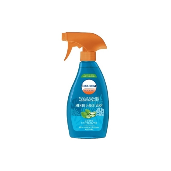 Leocrema Acqua Solare Abbronzante Menta & Aloe Vera Rinfrescante 250 ml