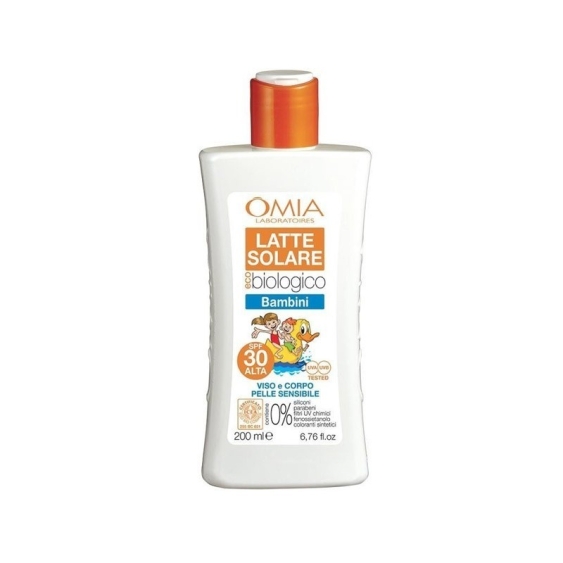 Omia Latte Solare Bambini Eco Biologico Viso Corpo SPF 30 200 ml