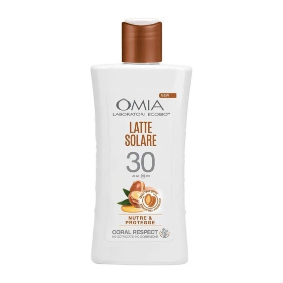 Omia Latte Solare Ecobio Nutre e Protegge SPF 30 Argan Del Marocco 200 ml