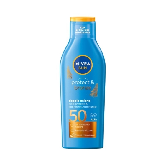 Nivea Sun Protect & Bronze Latte Solare Resistente All'Acqua SPF 50 200 ml