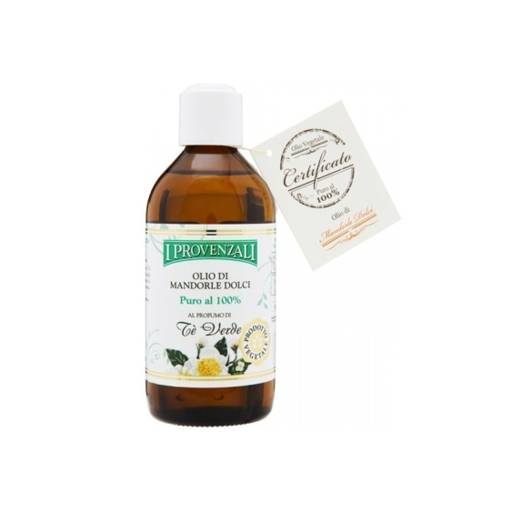 I Provenzali Olio Di Mandorle Dolci Puro Al 100% Al Profumo Di The Verde 200 ml