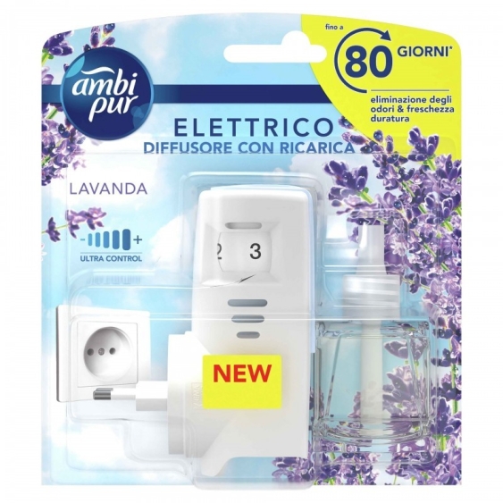 Ambi Pur Diffusore di Fragranza Elettrico Con Ricarica alla Lavanda