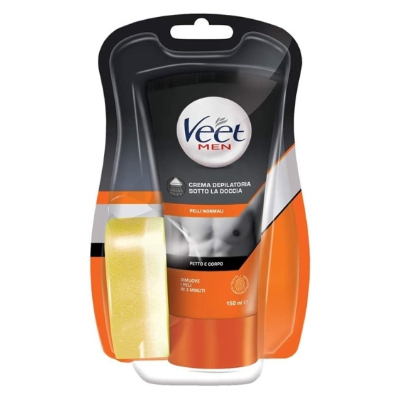 Veet Men Crema Depilatoria Sotto la Doccia Per Pelli Normali 150 ml