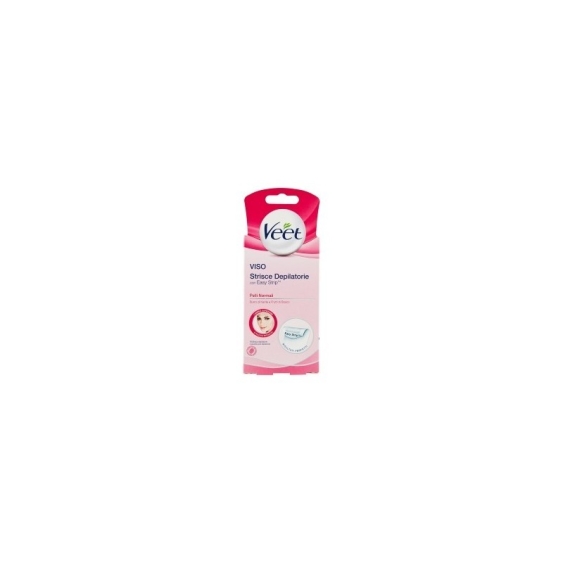 Veet Strisce Depilatorie Viso Con Easy Strip Pelli Normali 16 pz