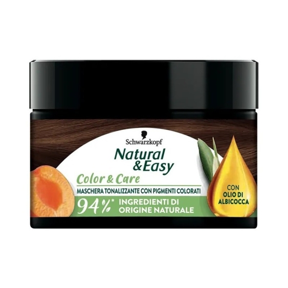 Schwarzkopf Natural & Easy Maschera Tonalizzante con Pigmenti Castano Chiaro 150 ml