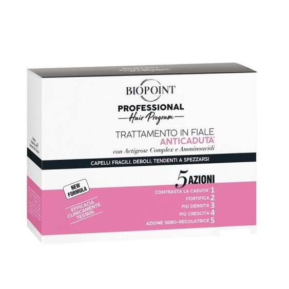 Biopoint 5 Azioni Trattamento Anticaduta Per Capelli Fragili E Deboli 10 fiale