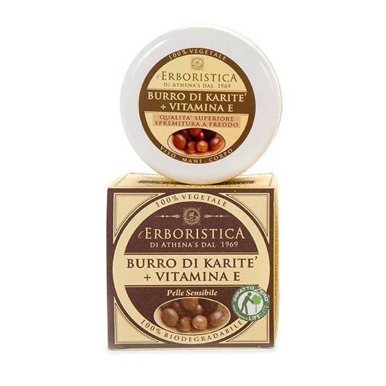 Athena's L'Erboristica Crema Viso-Mani-Corpo Burro Di Karite e Vitamina E 100ML