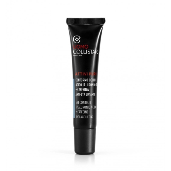 Collistar Uomo Attivi Puri Contorno Occhi Liftante Anti-Età Con Acido Ialuronico E Caffeina 15 ml