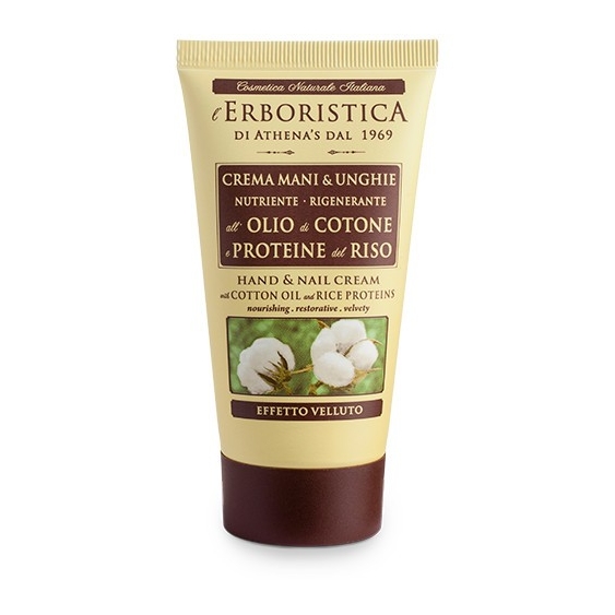 Athena's L'Erboristica Crema Mani & Unghie Olio di Cotone e Proteine del Riso 75ML