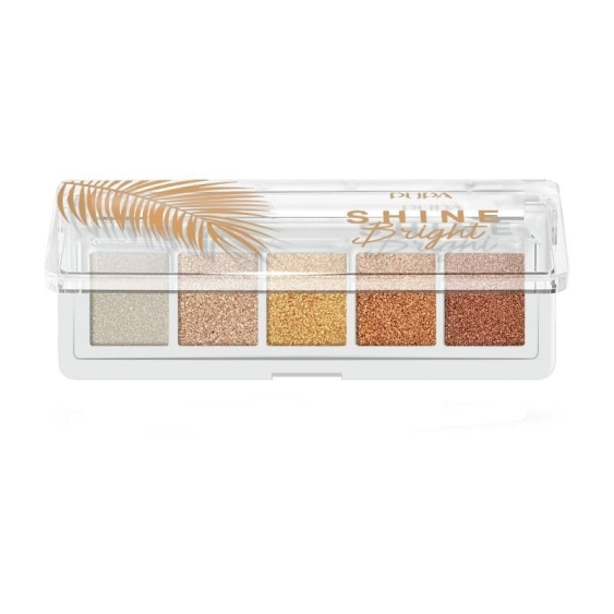 Pupa Shine Bright Palette Occhi 001 Sunny Gold