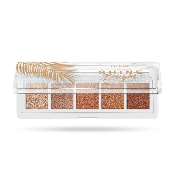 Pupa Shine Bright Palette Occhi 002 Sunset Gold
