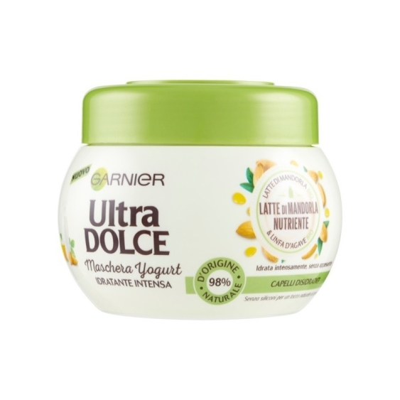 Garnier Ultra Dolce Maschera Yogurt Idratante Intensa Latte Di Mandorla Nutriente 300 ml