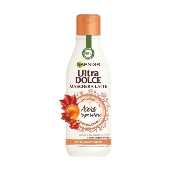 Garnier Ultra Dolce Maschera Latte Acero Riparatore Per Capelli Danneggiati 250 ml