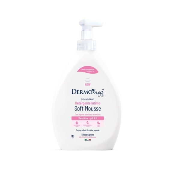 Dermomed Detergente Intimo Soft Mousse Sensitive Ph 4.5 600 ml