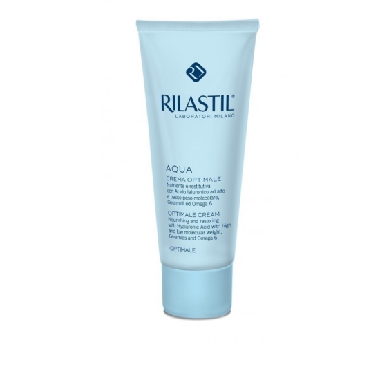 Rilastil Aqua Crema Idratante Optimale Nutriente E Restitutiva Con Acido Ialuronico 50 ml