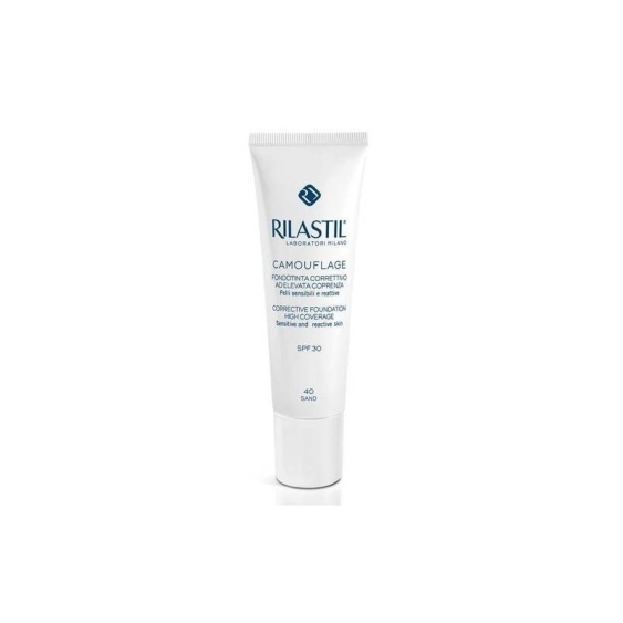 Rilastil Cosmetic Camouflage Fondotinta Correttivo Elevata Coprenza SPF30 - 30 Honey