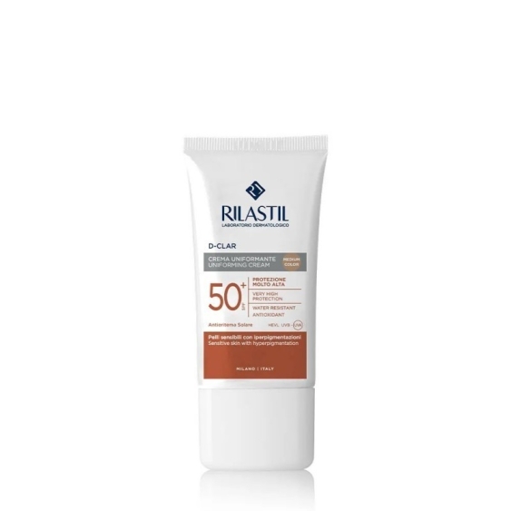 Rilastil D-Clar SPF50+ Crema Solare Colorata Uniformante Colore Medium 40 ml