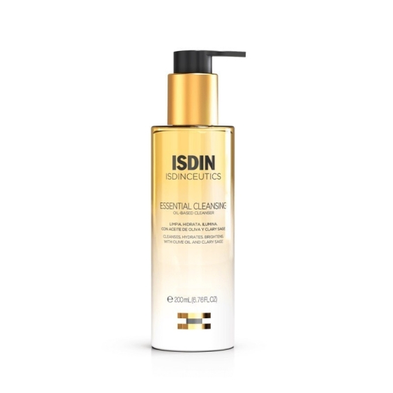 Isdin Isdinceutics Essential Cleansing Olio Detergente Viso Oil-To-Milk 200 ml