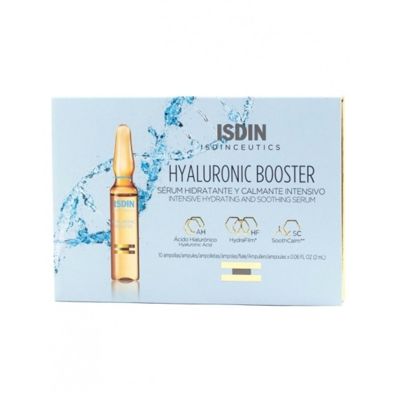 Isdin Isdinceutics Hyaluronic Booster Trattamento Viso Idratante E Calmante Intensivo In Fiale 10x2 ml