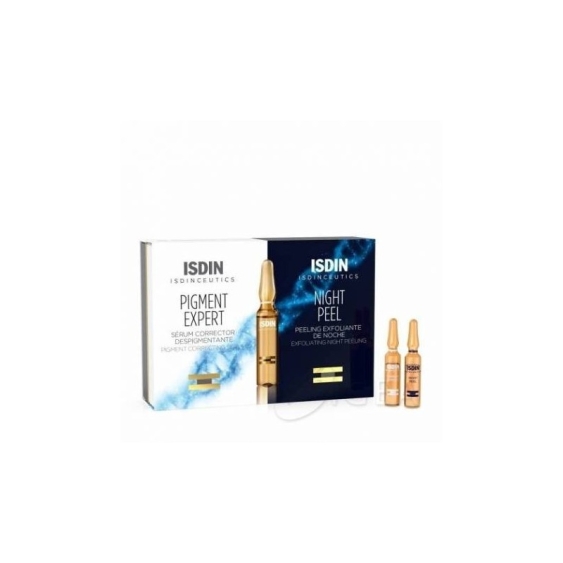Isdin Isdinceutics Pigment Expert & Night Peel Routine Viso Antimacchie In Fiale Day&Night 20x2 ml