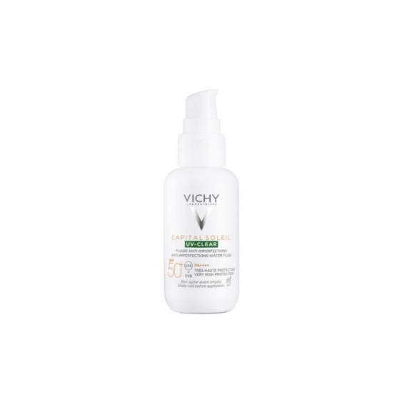 Vichy Capital Soleil UV-Clear SPF50+ Fluido Solare Anti-Imperfezioni 40 ml