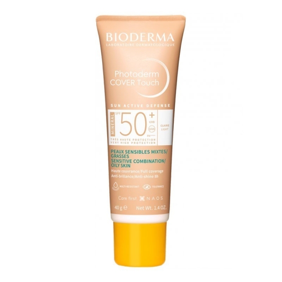 Bioderma Photoderm Cover Touch Mineral SPF50+ Crema Solare Colorata Pelle Mista O Grassa - Claire 40 ml
