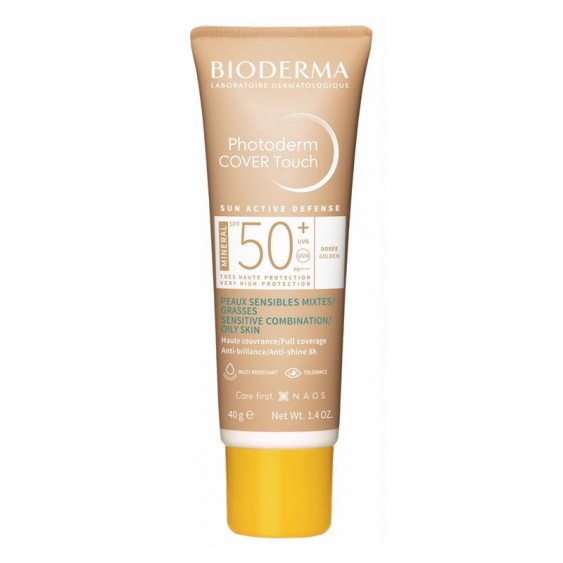 Bioderma Photoderm Cover Touch Mineral SPF50+ Crema Solare Colorata Pelle Mista O Grassa - Dorée 40 ml