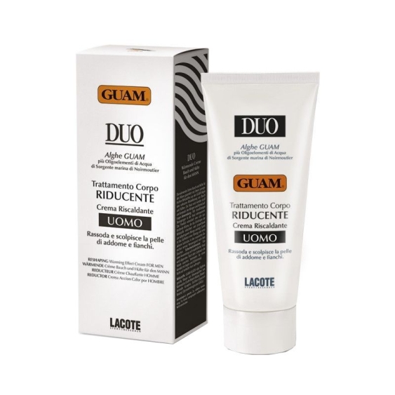Guam Uomo Duo Crema Riducente Riscaldante Addome E Fianchi 200 ml
