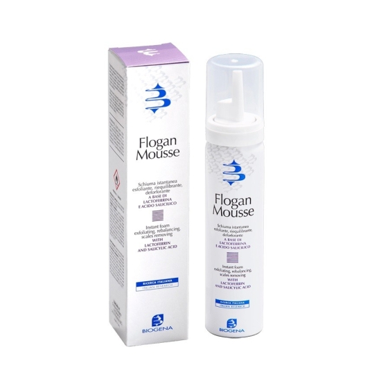 Biogena Flogan Mousse Istantanea Riequilibrante Anti-Forfora E Dermatite 75 ml