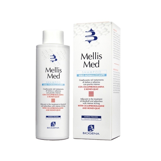 Biogena Mellis Med Shampoo Sebo-Normalizzante Anti-Forfora Grassa E Prurito 125 ml