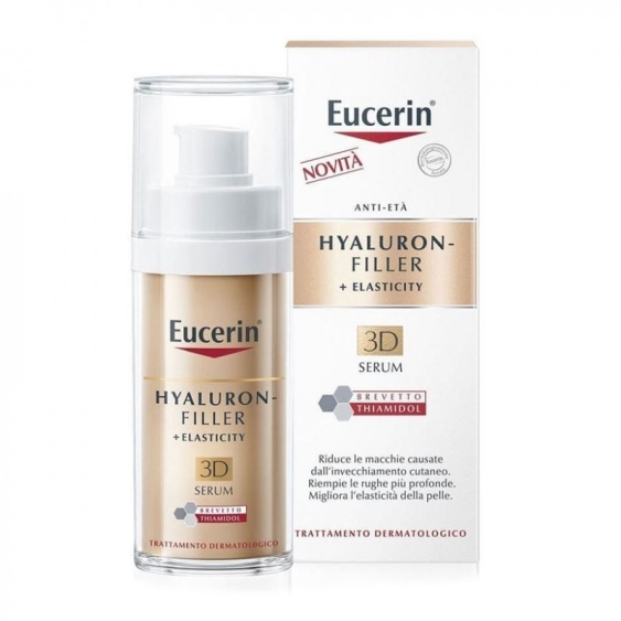 Eucerin Hyaluron-Filler + Elasticity 3D Serum Siero Anti Età Per Pelli Mature 30 ml