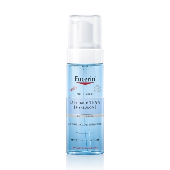 Eucerin DermatoCLEAN [HYALURON] Mousse Micellare Detergente Struccante Per Tutti I Tipi Di Pelle 150 ml