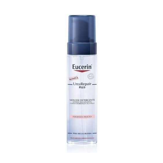 Eucerin UreaRepair Plus Mousse Detergente Viso E Corpo Fragranza Delicata 200 ml