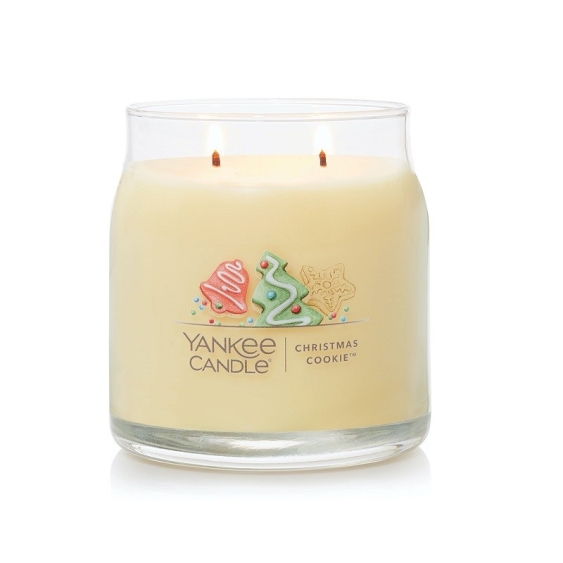 Yankee Candle Candela Profumata In Giara Media Christmas Cookie 368 gr