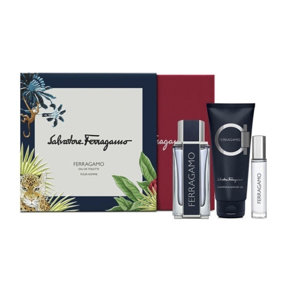 Salvatore Ferragamo - Ferragamo Uomo 100 ml + 10 ml + Shower Gel Cofanetto