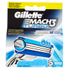 Gillette Mach3 Turbo Lame di Ricambio 5 PZ