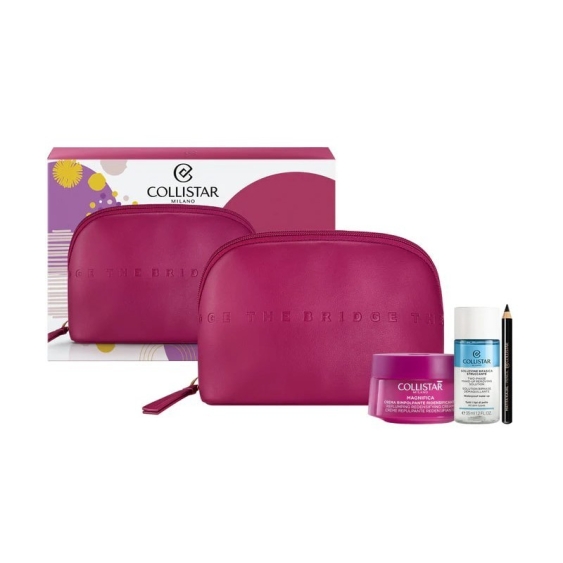 Collistar Magnifica Crema Rimpolpante Ridensificante 50 ml + Struccante Bifasico + Matita Kajal Nera Cofanetto Viso