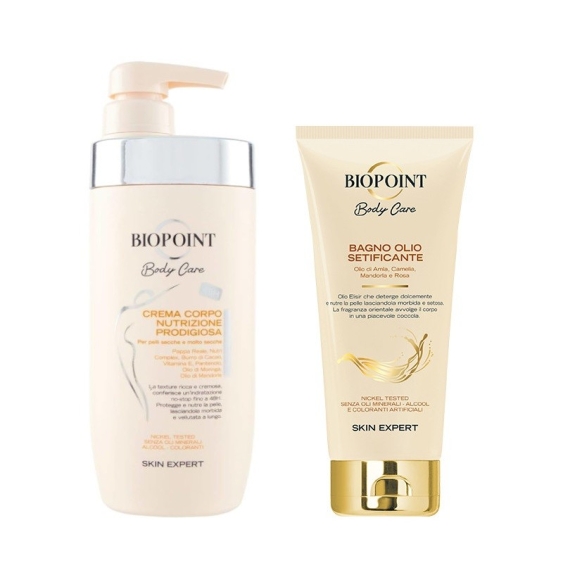Biopoint Nourish Duo Body Care Crema Corpo 500 ml + Bagno Olio 200 ml Cofanetto