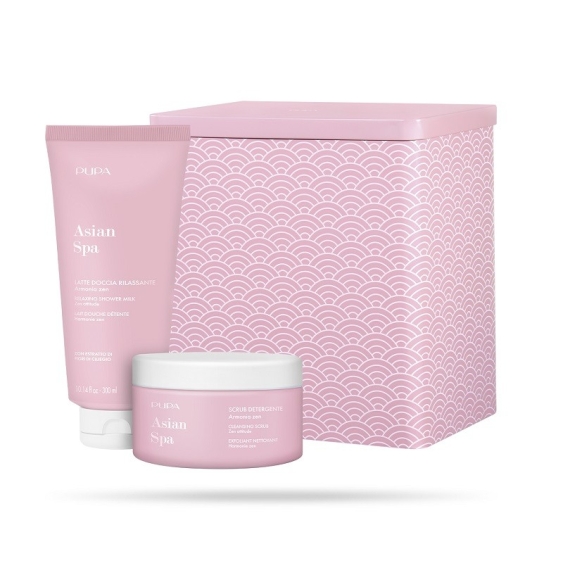 Pupa Asian Spa Kit 1 Scrub Detergente Corpo + Latte Doccia Rilassante